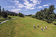 Golfspielen in der Nähe des Wolfgangsees